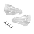 thumbnail image 2 of Dickly Generic Motorcycle Hands Guards Easy to Install Professional Fittings Universal Decoration Windshield Deflectors White, 2 of 9