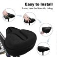 thumbnail image 2 of Bike Seat Cushion - Bike Seat Cover for Bicycle Seat and Exercise Bike, for , Cruiser, Stationary Bike Seats, 2 of 5