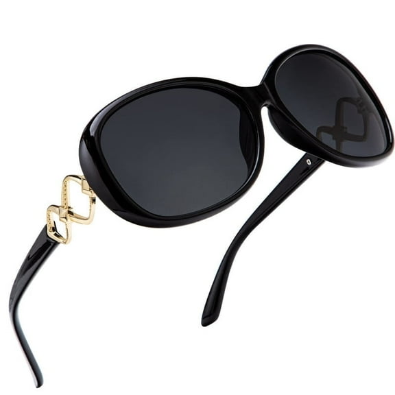 KALIYADI Oversized Sunglasses for Women, Vintage Women Sunglasses Trendy Polarized Sunglasses with UV Protection