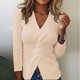 thumbnail image 1 of HongQid Women Fall Tops V-Neck Sweater Knit Wrap Tops for Women Slim Fit Pullover, 1 of 7