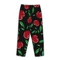 thumbnail image 5 of Junzan Cherry Women'S Pajama Pants Drawstring Comfy Sleep Bottoms With Pockets, 5 of 9