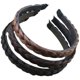 thumbnail image 3 of Diadema trenzada sintética, aro para el cabello, broche para el cabello, banda para el cabello, accesorios para el cabello para mujeres y niñas, 6 uds. (negro + marrón claro + marrón oscuro) LingWen 9024715010025, 3 of 5