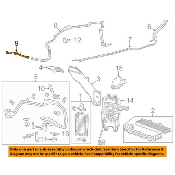 Chevrolet GM OEM 15-18 Corvette 6.2L-V8 Transmission Oil-Cooler pipe 84180422