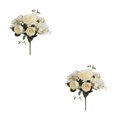 thumbnail image 2 of Ounissouiy Ramo de flores artificiales, cabezas falsas, rosas, ramo de casa, decoración de boda Type2 NO2, 2 of 6