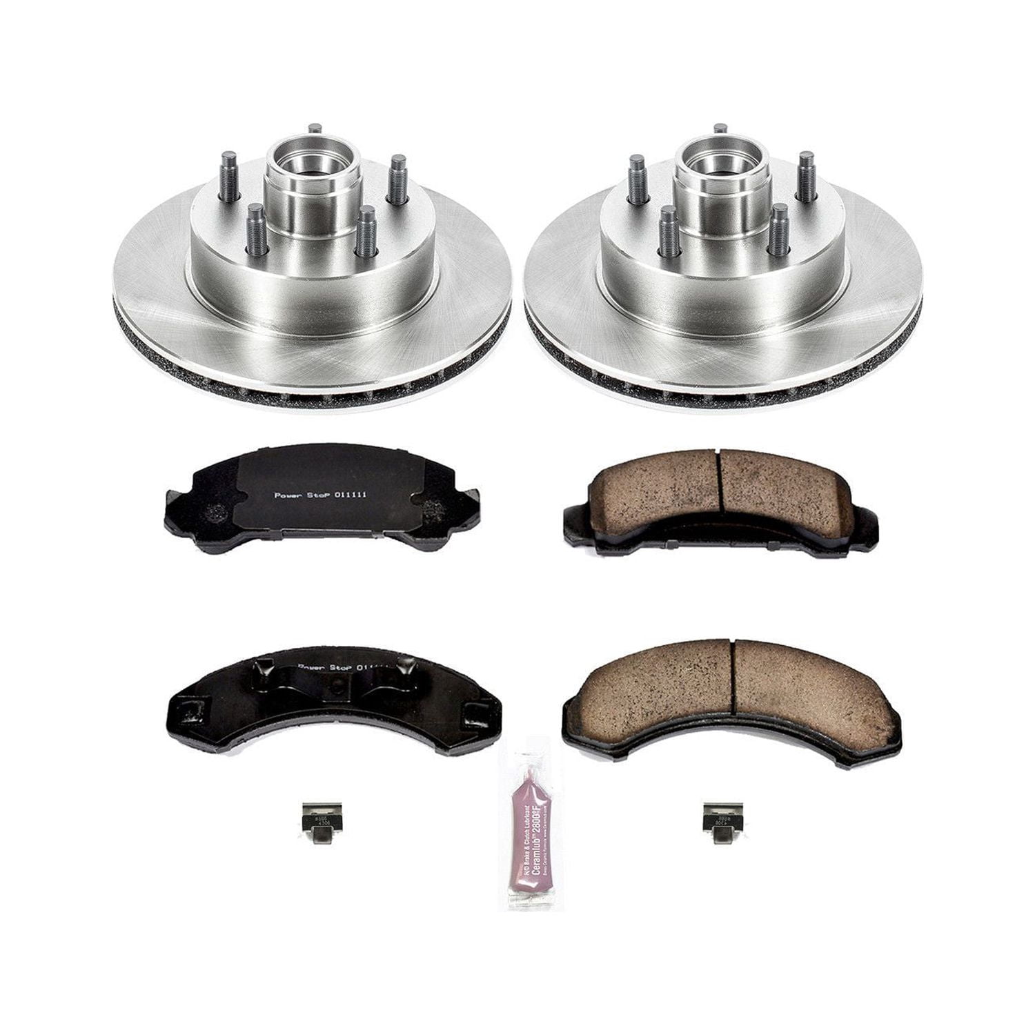 Power Stop Front Stock Replacement Brake Pad and Rotor Kit KOE4784 Fits 1994 Mazda B4000