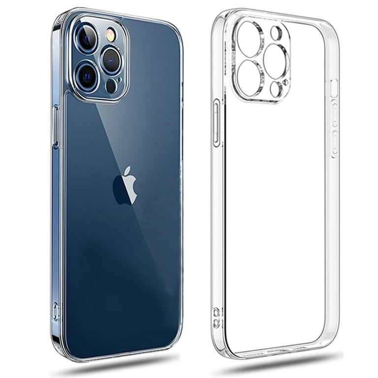QWZNDZGR Clear Phone For 11 12 13 14 Pro Max Case Silicone Soft Cover For iPhone 13 Mini X XS Max XR 8 7 Plus 5 SE Back Cover - Walmart.com