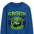 thumbnail image 3 of Star Wars - The Mandalorian Grogu Collegiate - Men's Long Sleeve Graphic T-Shirt, 3 of 5