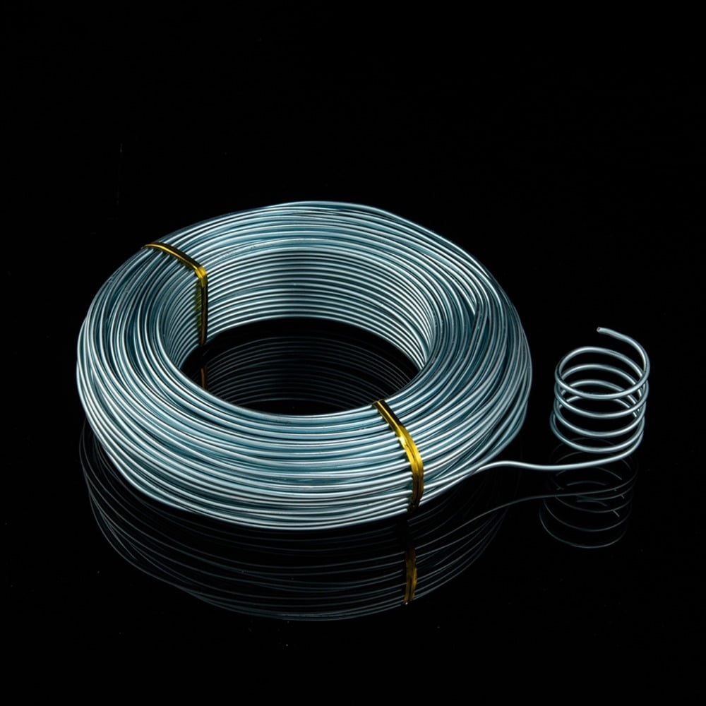 Anodized Aluminum Wire Bendable Metal Craft Wire Flexible Craft Wire for Beading Jewelry Craft Making Pale Turquoise 12 Gauge 2.0mm 55m/500g
