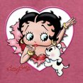 thumbnail image 5 of Wild Bobby, Betty Boop Heart Blowing Kiss Dog Betty Boop Unisex Crewneck Sweatshirt, Vintage Heather Red, Small, 5 of 5