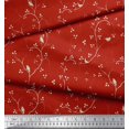 thumbnail image 3 of Soimoi polyester Crepe Fabric Branches,Leaves & Bird Printed Fabric 1 Yard 52 Inch Wide, 3 of 3