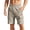 Khaki, variant on Men's Cargo Sweat Shorts Elastic Waist Athletic Workout Gym Jogging Sport Shorts Summer Casual Short with Pockets