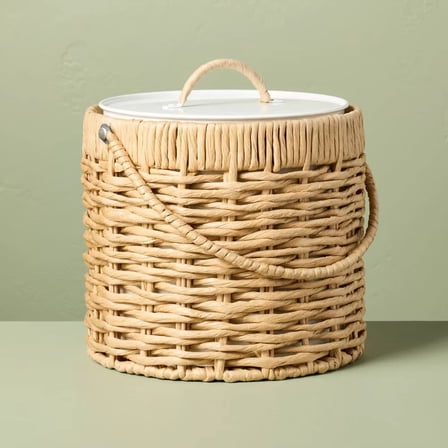 3.5L Woven Paper Wrapped Metal Ice Bucket - Hearth & Hand with