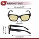 thumbnail image 4 of 1 juego de gafas de motocicleta anti-reflejo Tri-Acetato de celulosa PC UV400 gafas de sol para deportes al aire libre para motocross, bicicleta de tierra, ATV, lente amarilla, marco negro, 4 of 6