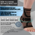 Copper Ankle Brace, Copper Infused Ankle Support Compression Sleeve for