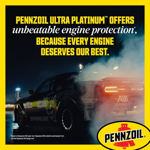Pennzoil Ultra Platinum Full Synthetic 0W-20 Motor Oil, 5 Quart