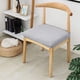 thumbnail image 5 of Funda elástica Sp ex para cojín de asiento de silla con textura de grano de maíz para sillas de comedor, oficina, bar, bodas. Protector de tela de poliéster suave y lavable para asientos redondos u, 5 of 6