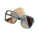 thumbnail image 5 of Gafas de sol con montura beige para mujer, modernas gafas de sol para sesión de fotos callejeras, de cara grande, de aspecto delgado y anti-UV para hombre, 5 of 5