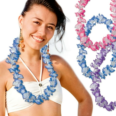 3 INICH 2-TONE FLOWER LEIS