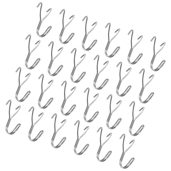 Zehuanyu 50pcs Stainless Steel Pegboard Hooks J Shaped Hook Necklaces Jewelry Retail Items Keys Craft Hooks Hanger For Organizing Storage System Tools