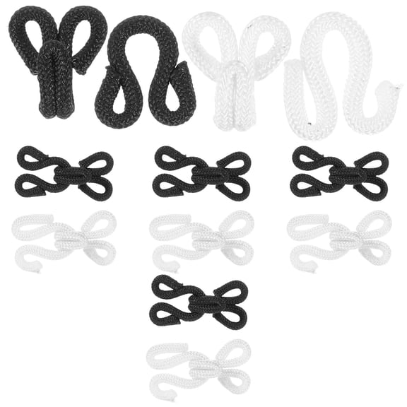 LOLIPPYY 10 Pairs White Hook and Eye Closures for Women’s Clothing Sewing and Craft Projects