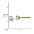 thumbnail image 4 of Auriga Mother's Day Gift 14k Yellow Gold 0.50ct Diamond Thread On-Off Stud Earrings for Women, 4 of 5