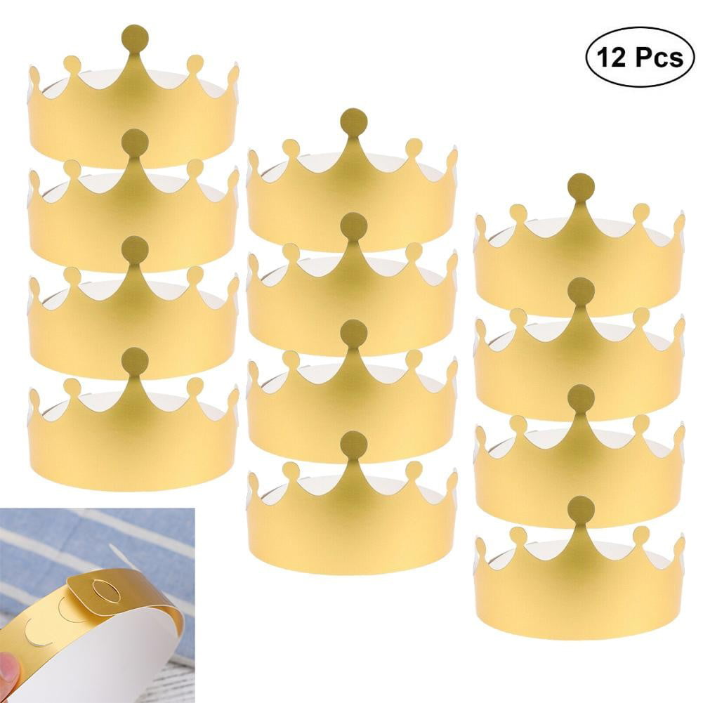 Gold Paper Crowns, Silver Paper Crowns, Tissue Paper Party Hats, DIY  Christmas Cracker Crowns, Photo Booth Prop, Christmas Crowns, Handmade 