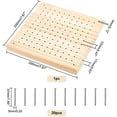 thumbnail image 5 of 1Box Wooden Blocking Board for Knitting Granny Square Blocking Mat with 20 Detachable Stainless Steel Nail for Making Cushions Scarves Hats Headbands Shawl 7.9 X 7.9, 5 of 9