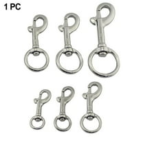 1Pc Scuba Diving Swivel Eye Bolt Snap Stainless Steel Spring Hook Pet Leash Hook Swivel Eye Bolt Snap Hook Clip Marine Boat 98Mm Fangkenuo
