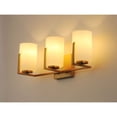 thumbnail image 6 of 21283SWSBR Maxim Lighting Dart 3 Light Bath Vanity Approved for Damp Locations-Satin Brass Finish, 6 of 9