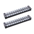 thumbnail image 2 of MDFLY 10 Position Screw Barrier Strip Terminal Block With Cover – 25A 2 of 4