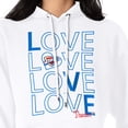 thumbnail image 3 of Women's G-III 4Her by Carl Banks  White Oklahoma City Thunder Basketball Love Fleece Pullover Hoodie, 3 of 3
