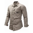 thumbnail image 4 of Fredd Marshall Men's Cotton Long Sleeve Military Utility Shirt, 4 of 4