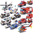thumbnail image 2 of Ciudad policía patrulla coche muñeca bloques de construcción educativos bloques de construcción juguetes para niños regalo de Navidad kaili Sencillez, 2 of 5