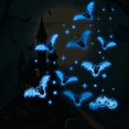 thumbnail image 1 of Colorful Luminous Bat Halloween Stickers Eight Bats Luminous Wall Stickers, 1 of 4