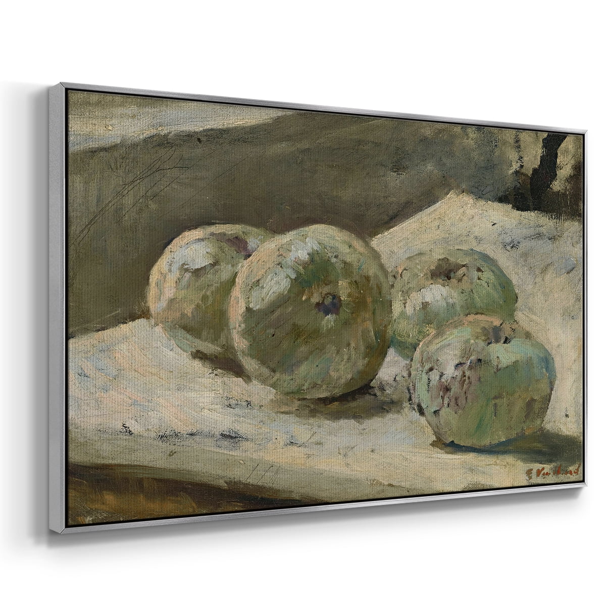 Vintage Botanical Print-LXXXIII By Wexford Home Framed in Silver Wood Gallery Wrapped Canvas 25 in. x 37 in.