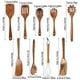thumbnail image 2 of Oferta por tiempo limitado!Utensilios de cocina de teca natural: cucharas y utensilios de cocina de sujeción cómoda, utensilios de cocina, utensilios de cocina de madera para cocina, utensilios de co, 2 of 2