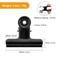 thumbnail image 2 of 10 Pack Large Bull Binder Paper Clips Metal Hinge Clip For Crafts Bags Photos At Home & Office (63mm), 2 of 4