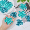 thumbnail image 3 of 16Pcs 2 Styles Animal Appliques Polyester Iron Patches Cute Tortoise Sew on Patches Blue Sea Turtle Embroidered Patch for Hat Bag DIY Clothing Embellishments, 3 of 7