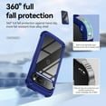 thumbnail image 6 of Feishell Fit for Google Pixel 9 Pro XL Clear Case,Support Wireless Charging,Fall Protection Back PC Transparent TPU Frame Plating Button Lightweight Slim Phone Case,Blue, 6 of 9
