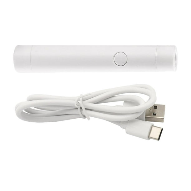 Mini de uñas lámpara USB LED portátil manicura polaco luz uñas arte herramienta, lámpara cura , blanco Sunnimix Mini lámpara de uñas