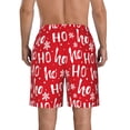 thumbnail image 3 of Kdxio Hohoho Pattern Mens Casual Shorts - Drawstring Summer Beach Sports Shorts for Men, 3 of 5