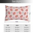 thumbnail image 2 of Naloa Strawberry And Flowers Pillow Covers, Throw Pillow Case Cushion Covers,Cushion for Bedroom,Couch,Home-14"x20", 2 of 6
