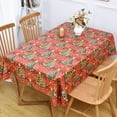 thumbnail image 2 of Wipeable Waterproof Tablecloth Vinyl Tablecloths for Rectangle Tables Heavy Duty PVC Tablecloth for Kitchen Dining Table(Rattan, 78'''' x 60''''), 2 of 6
