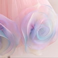 thumbnail image 6 of THDHVS Flower Girl Dress,Colorful Floral Mesh Tulle Tutu Gown Princess Style Ideal for Girls Bridesmaid Wedding Evening Party,Girls Party Dress Pink 3-4 Years, 6 of 9