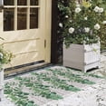 thumbnail image 2 of Tapis d'Entrée en PVC Tapis de Bienvenue Robustes, Feuilles Vertes Rustiques Remplissage Printemps Extérieur Intérieur Tapis Antidérapant pour Porte d'Entrée/jardin/jardin, 18"x 30 Pouces Été Rétro Bois Borad, 2 of 6