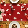 thumbnail image 7 of Sm:)e Red Love Heart Valentine Table Runner 13 x 48 Inch, 7 of 7