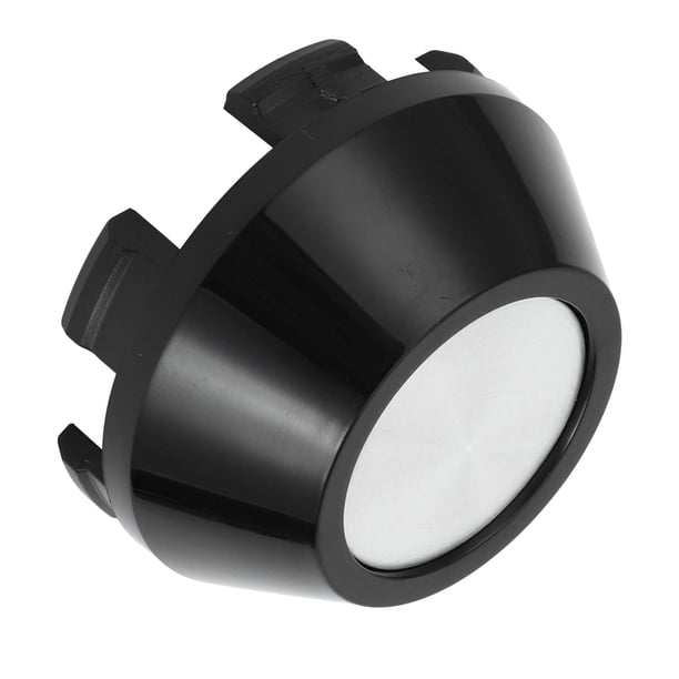 Tapas del Centro del Cubo de la Rueda del Automóvil 64 mm 2.52"OD Universales para Automóviles de Plástico ABS Duradero Tono Plateado Negro para Ruedas Delanteras y Traseras