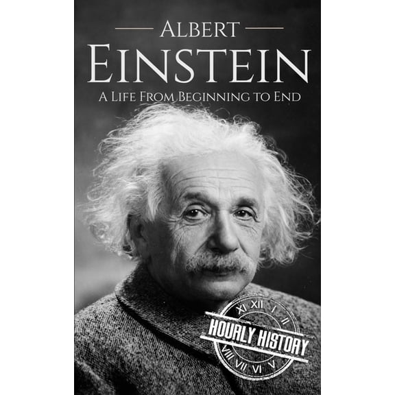 Large Print Biography Books Albert Einstein: A Life from Beginning to End, (Paperback)