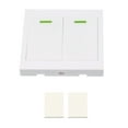 thumbnail image 2 of Yeacher eWeLink Push Button Wall Light Switch Remote Controller 2 Gang 86 Type ON/Off Switch Panel 433MHz Wireless RF Remote Control with Stickers Free Position Flexible For Home Living Room Bedroo, 2 of 8