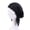 Black, variant on Joernso Women Head Warp Solid Color Elastic Band Anti-slip Satin Nightcap Breathable One Size Head Protection Chemotherapy Patients Hat Headwear